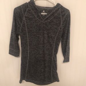 Athletic hooded sweatshirt